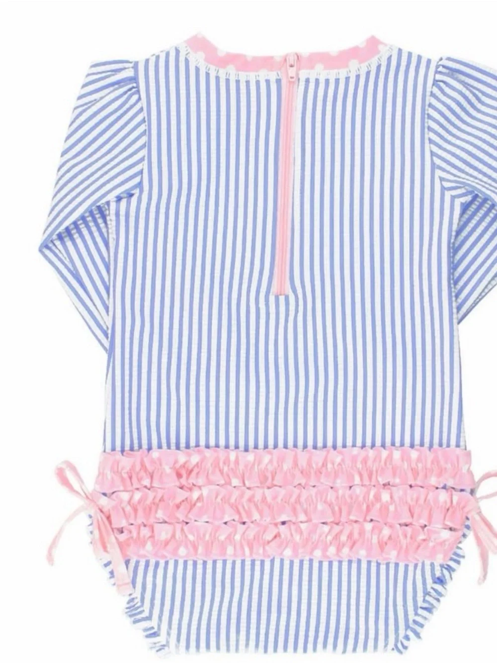 Ruffle Butts Seersucker Swim Size 0-3 months